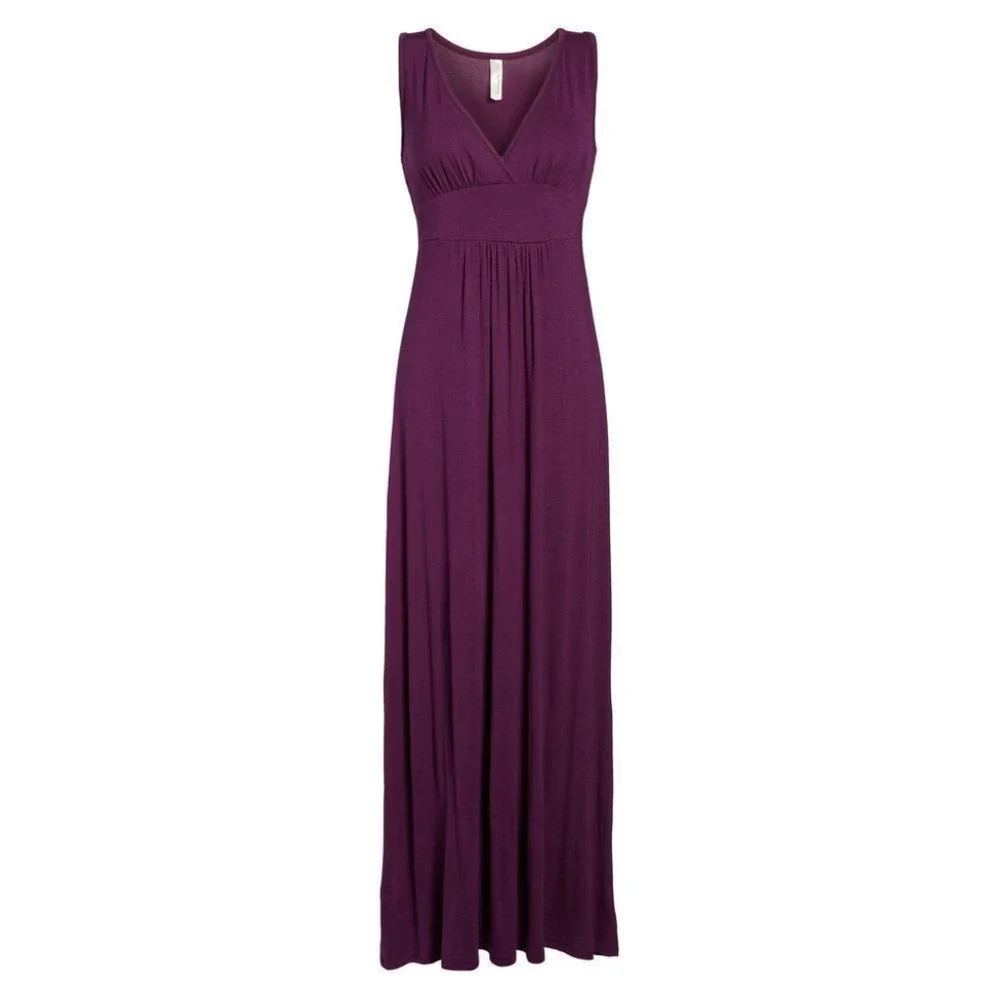 COPY - V-Neck Jersey Maxi Dress size S petite - Picture 4 of 4